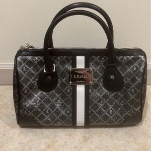 L.A.M.B. Black and White Satchel
